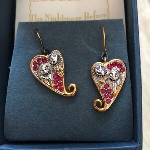 Bradford exchange Jack and sally earrings